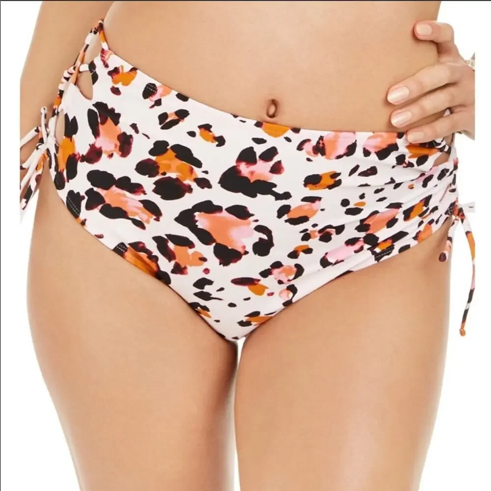 Hula Honey Leopard high waist bikini swim bottom